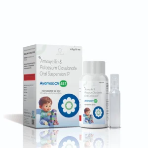 Each 5ml of reconsitiuted Suspension Contains: Amoxycillin-400mg + Clavulanic Acid-57mg (D/S)