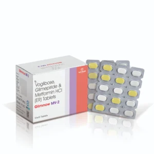 Glimepiride-2mg + Metformin-500mg + Voglibose-0.2mg Tablets